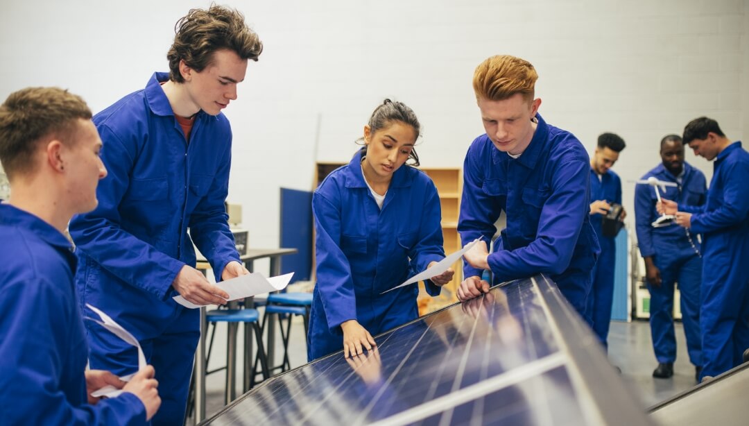 leren voor zonnepanelen monteur